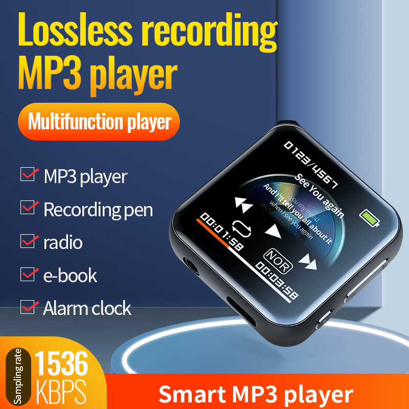 Âm Thanh Mini Ghi Âm Giọng Nói Âm Thanh Nhạc Máy Nghe Nhạc MP3 Sách Điện Tử Đài FM Đồng Hồ Báo Thức 