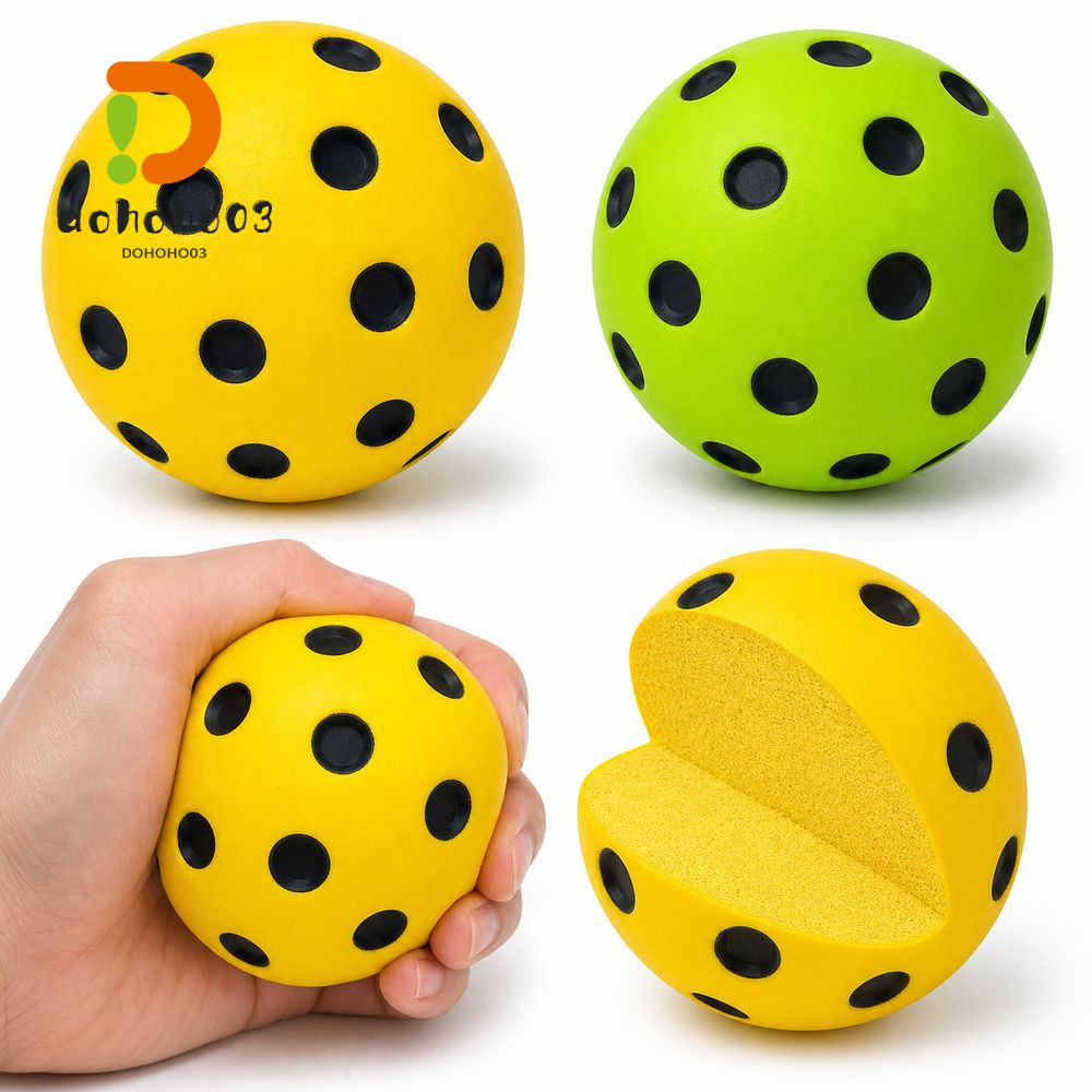 DOHOHPH Pickleball Bóp Đồ Chơi, Mô Phỏng Di Động Chống Căng Thẳng Bóp Bóng Pickleball Bóng, Bong Bón