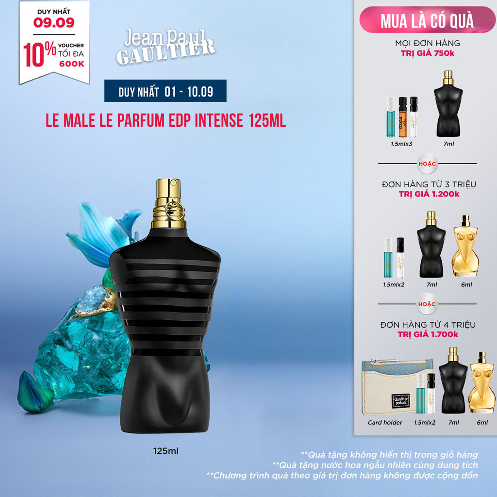 Nước hoa Nam Jean Paul Gaultier Le Male Le Parfum Eau de Parfum Intense 125ML