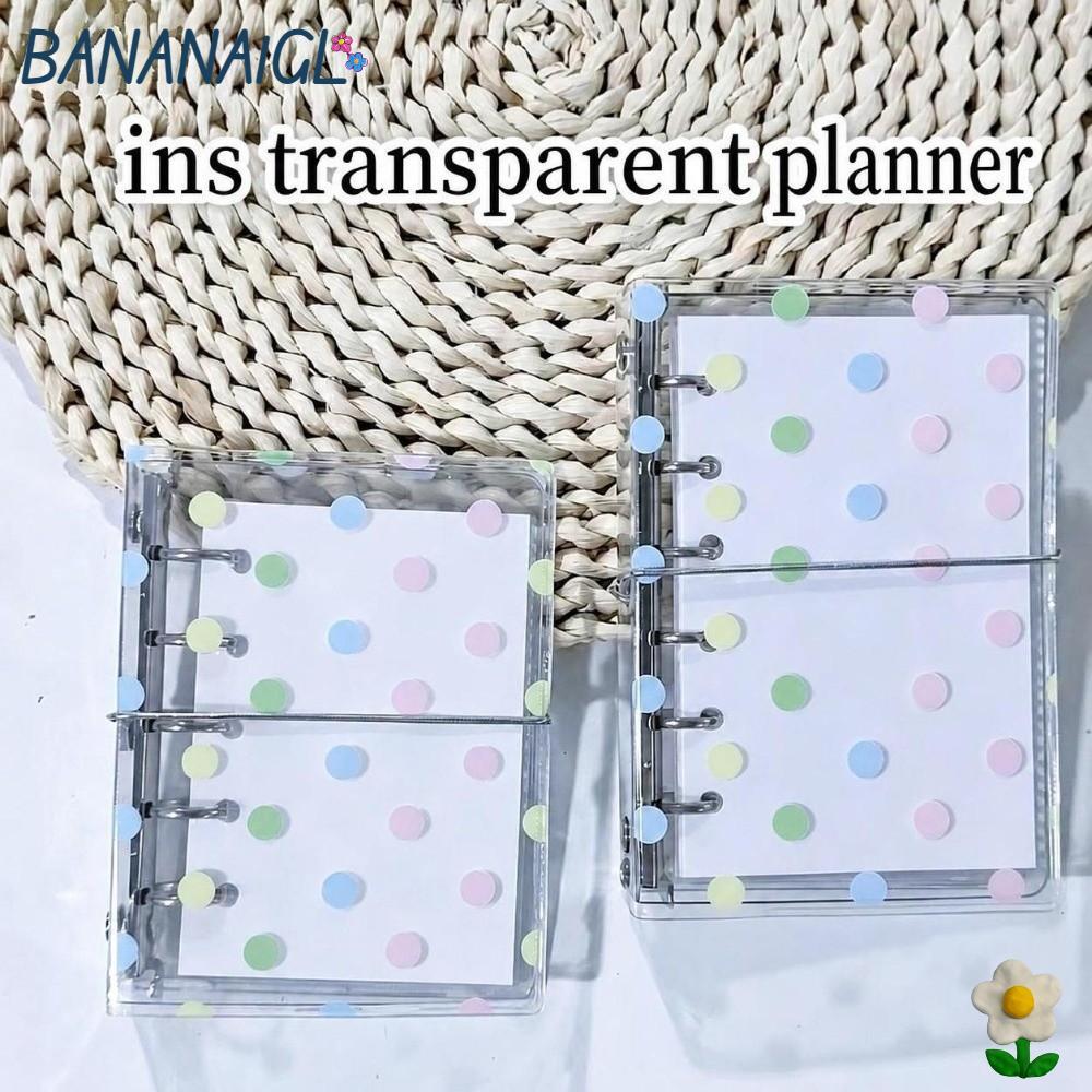 BANANA1GL Vỏ Lá Rời, Vỏ Chất Kết Dính In Chấm Bi Nhiều Màu Sắc Trong Suốt, Dây Đeo Di Động M5 / A6 /