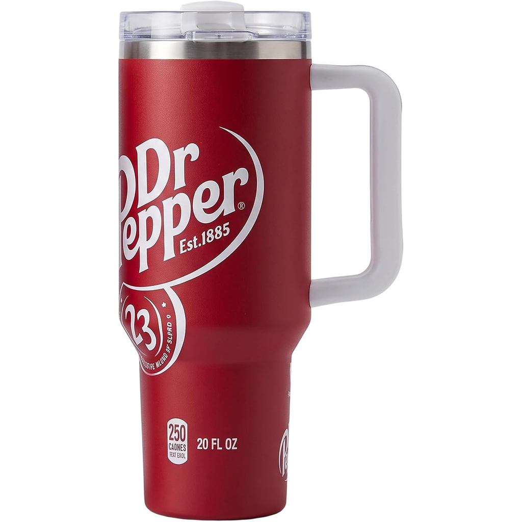 Cốc cách nhiệt bằng thép không gỉ Dr Cup Pepper có ống hút 40 OZ