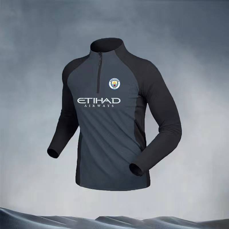 Manchester City Barcelona Paris Real Madrid Football Training Suit Costume Spring and Autumn Running