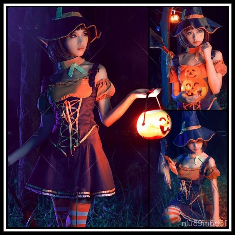 Đồ cosplay Nidalee thợ săn hóa trang Halloween Liên Minh Huyền Thoại game LOL sẵn giao nhanh