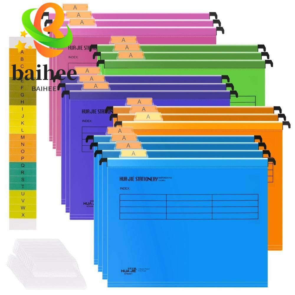 Tệp treo BAIHEE A4, A4 có móc A4 Thư mục lao động nhanh, Loại treo PVC Màu treo ngẫu nhiên Thư mục t