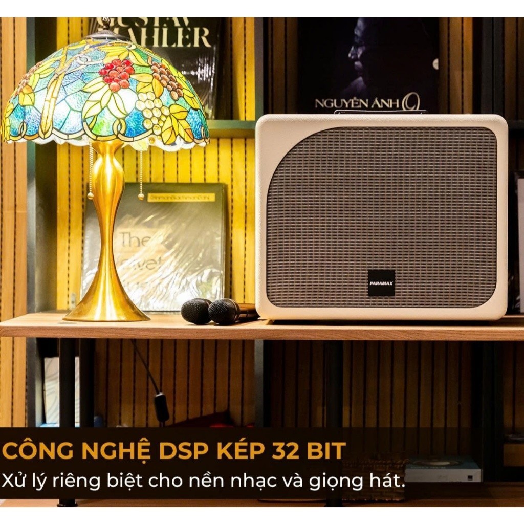 Loa Karaoke Di Động PARAMAX Evox [TẶNG BỘ PIN SẠC] - 300W Bass 20cm, Chống Hú - Hàng Chính Hãng Para
