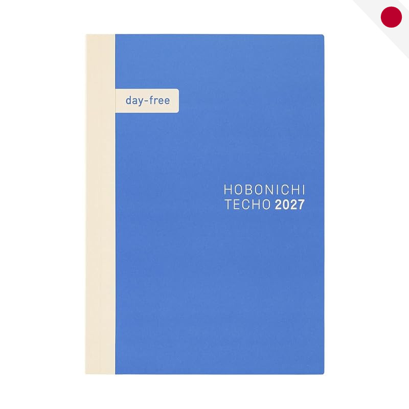 Hobonichi Techo 2027 day-free Monthly + Notes, January, Monday Start - Japan