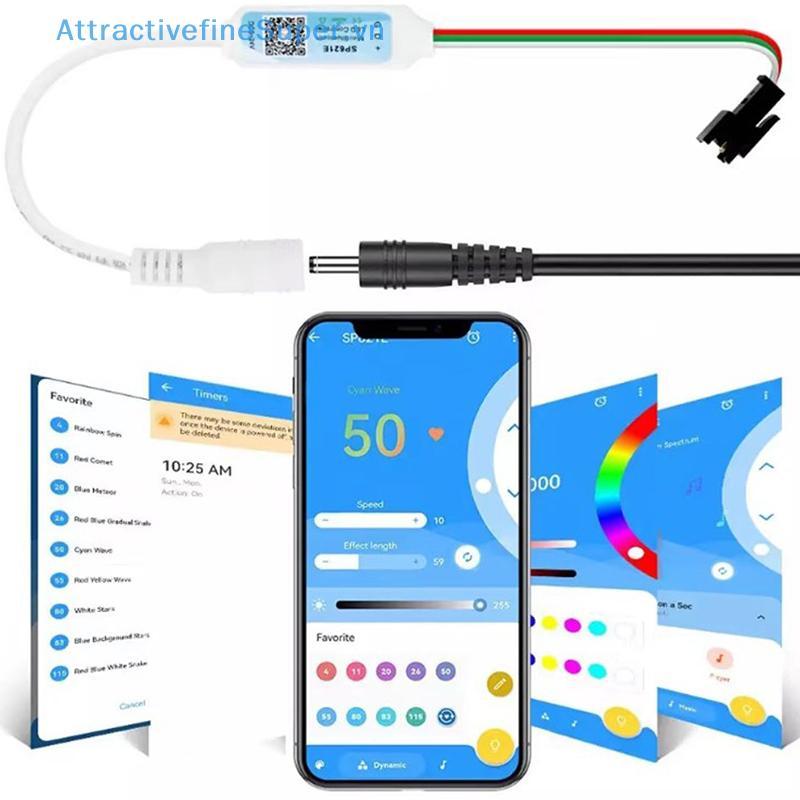 Bộ điều khiển RGB Mini ASVN SP621E cho WS2811 / WS2812 / WS2813 Dải LED 24V HOT