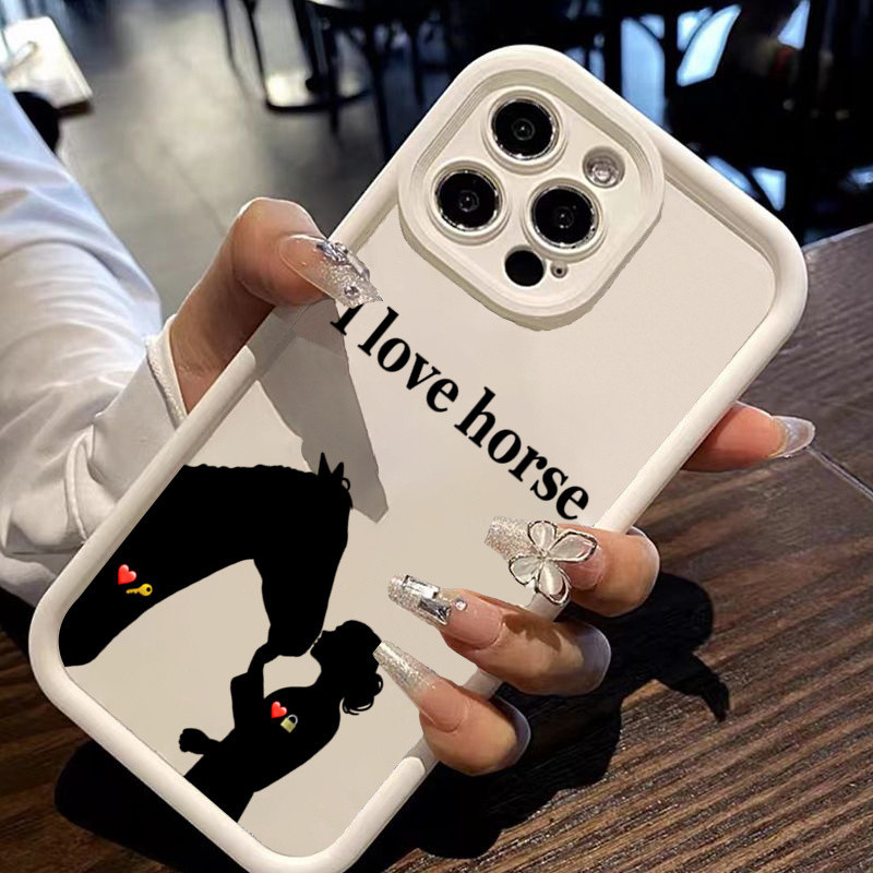 Vỏ bảo vệ điện thoại mềm in hình con ngựa cao cấp Tương thích với iPhone 1
