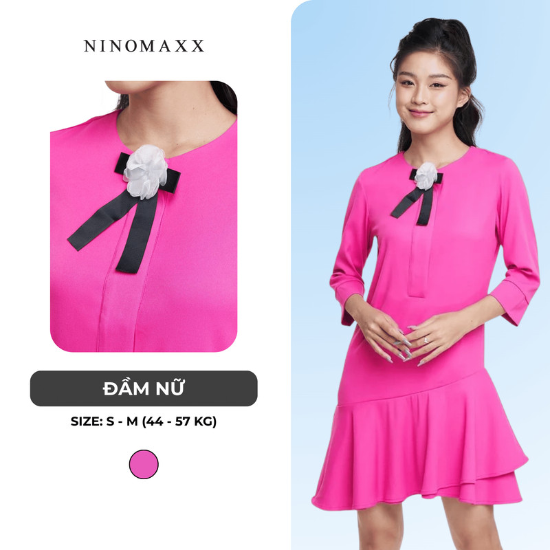 [CÒN SIZE S, M] N&M Đầm nữ tay lửng đuôi xoè 1910272