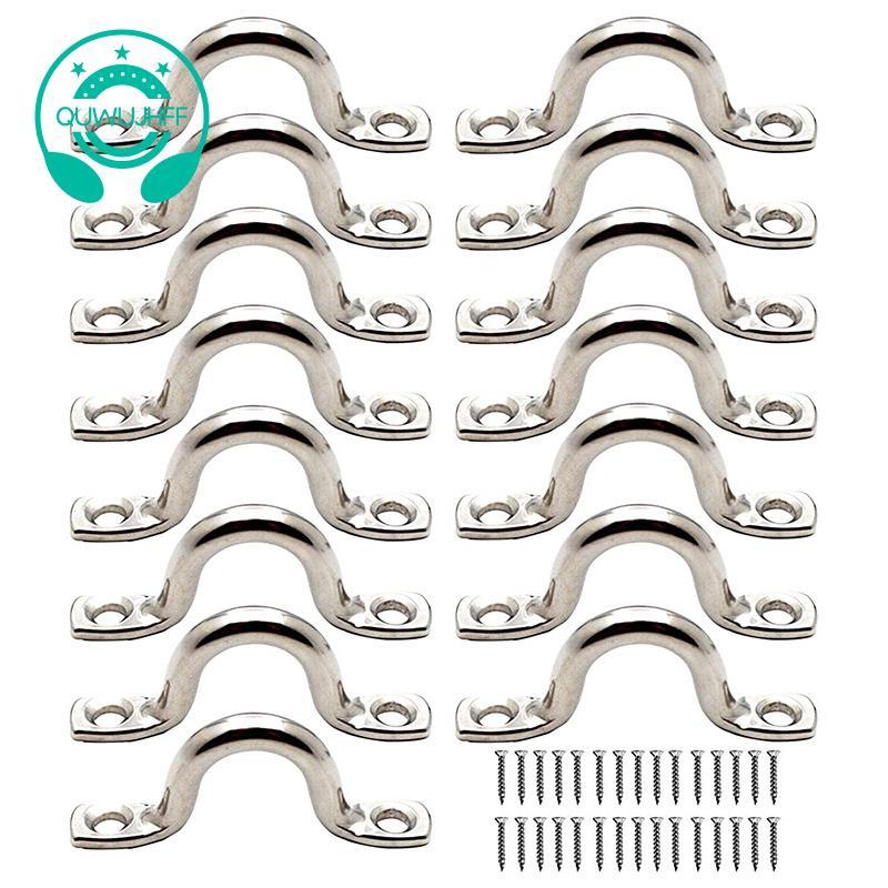 15 Chiếc Thép Không Gỉ Peck Tấm Mắt Móc Trần Kayak Tấm Mắt Kayak Miếng Lót Kayak Cho Kayak Ca nô, Ka