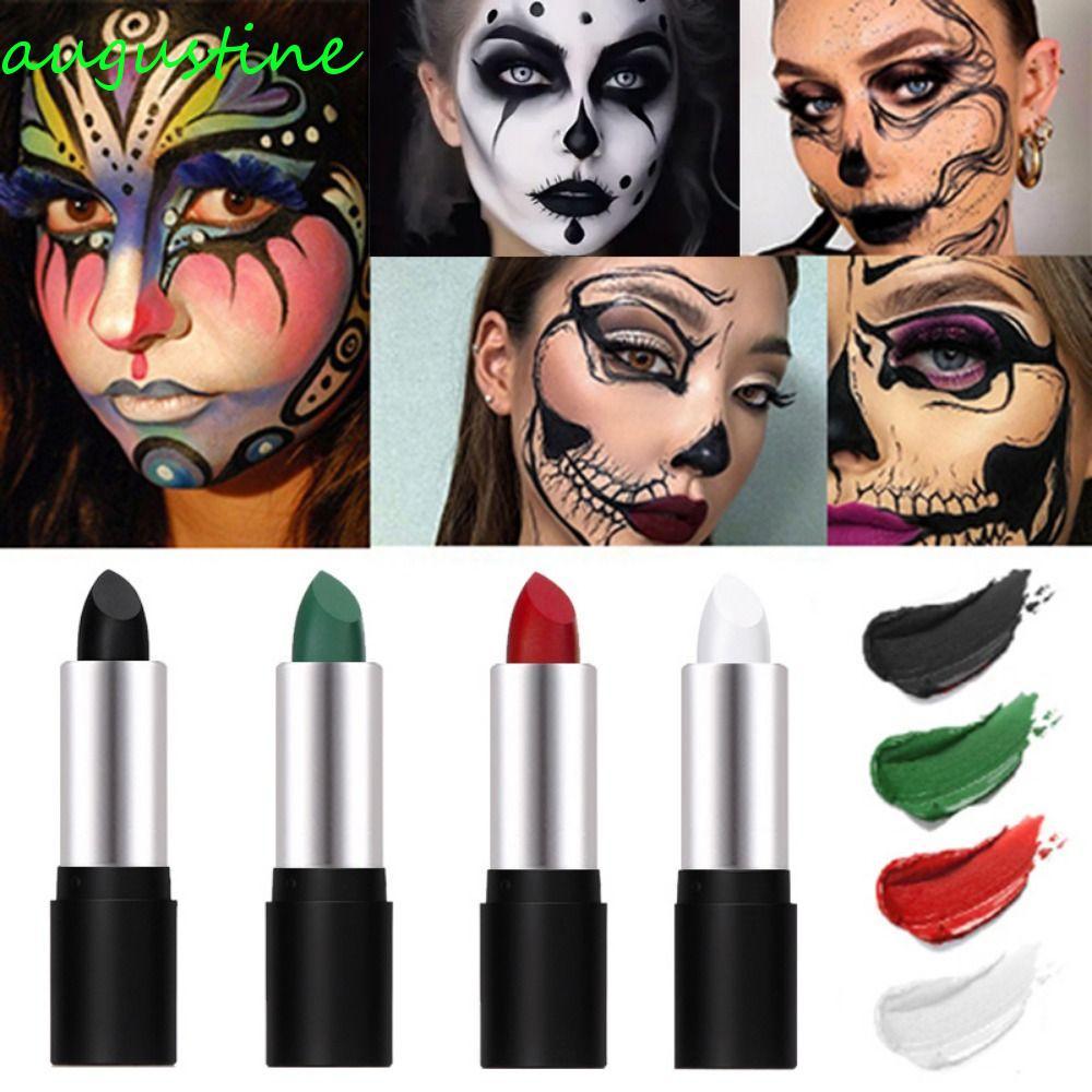 AUGUSTINE Halloween Face Painting Stick, Long Lasting Quick-Dry Body Art Paint Stick, Trang điểm thể