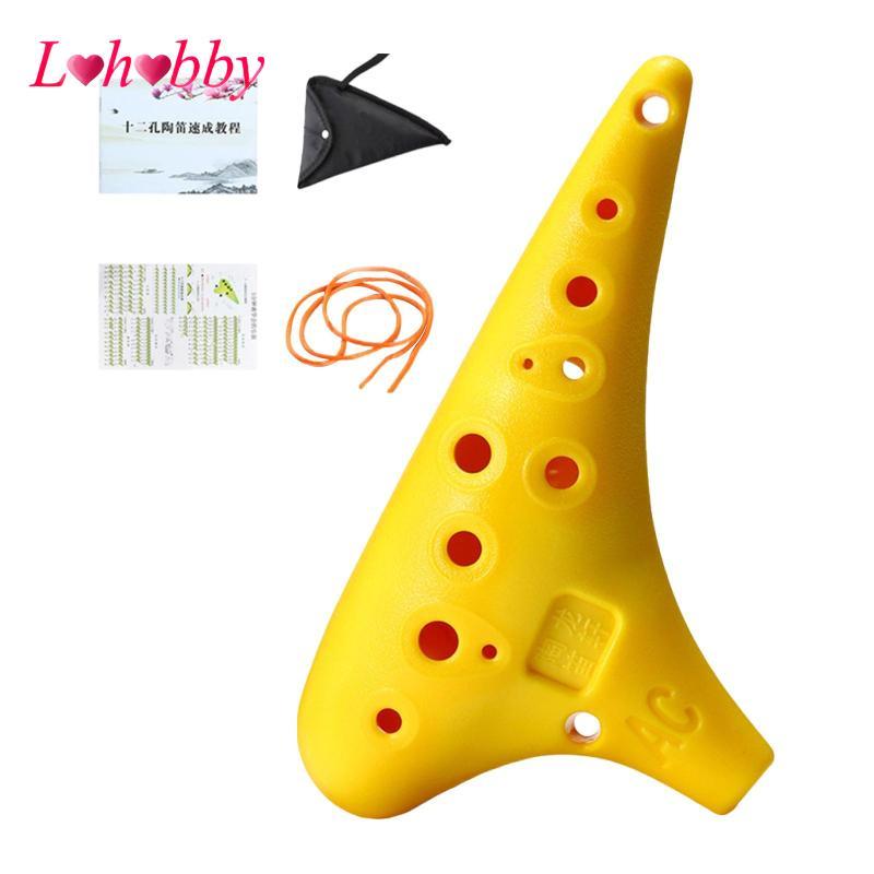 Lohobby Ocarina 12 Lỗ Alto C Ocarina Nhỏ Ocarina Ocarina Nhạc Cụ Tenor C Ocarina Di Động Nhẹ Thiết T