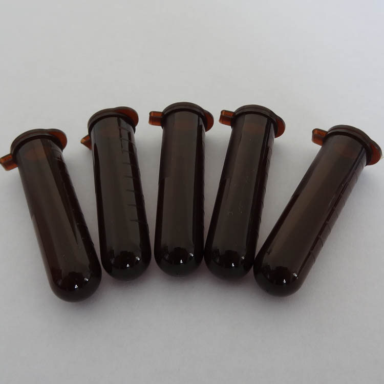 5ml có nắp Ống ly tâm tỷ lệ đáy tròn Ống EP 5ml có nắp Ống ly tâm Trong suốt / Nâu 300 cái / gói