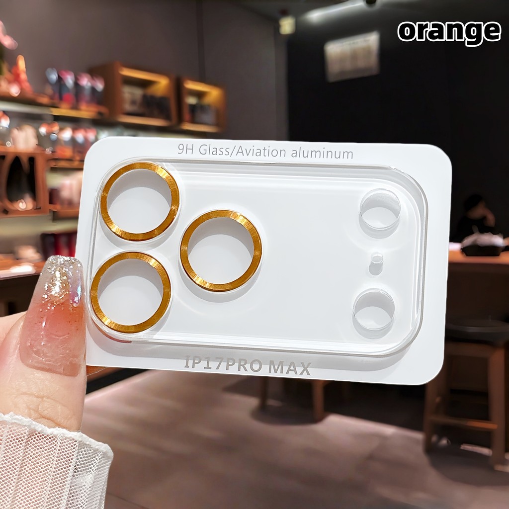 Phim bảo vệ ống kính máy ảnh HD trong suốt cho iphone 17 pro max Kính thép không khí chống sốc trong suốt phim ống kính điện thoại