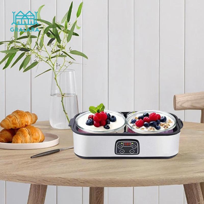 Máy làm sữa chua Probiotic Jam Máy làm kem Kiểm soát nhiệt độ Máy làm sữa chua 1.4L chuyên nghiệp để tập hợp nhà hàng