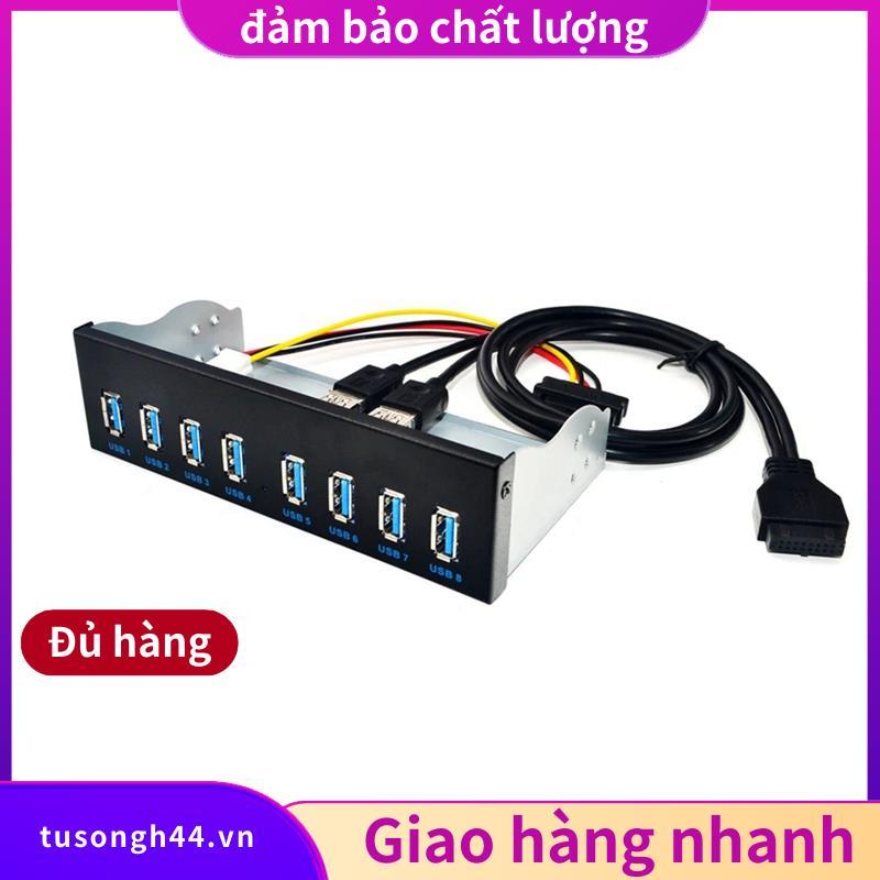 Hub USB 8 cổng USB USB3 5.25 USB 3.0 Bộ chia bảng điều khiển phía trước USB 3.0 Hub cho PC USB-HUB U