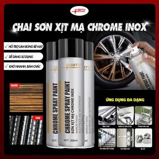 Sơn Xịt Mạ Bạc Chrome LIBITU - Phủ Bóng Chống Rỉ, Phục Hồi Chi Tiết Kim Loại Hư Hại, Ố Vàng