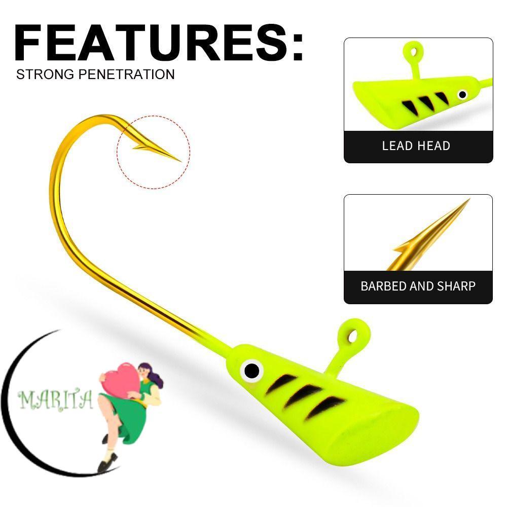 MARITA 10 Trứng Hình Nhân Tạo Jigging Walleye AD-Sharp