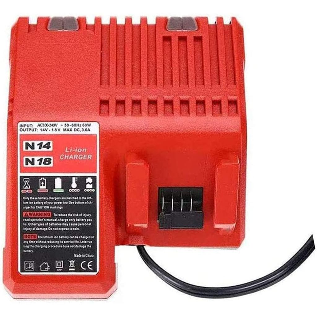 Cho Milwaukee M18 Sạc Pin Đa Điện Áp Sạc Thay Thế Cho Milwaukee M18 4.4V-18V Pin Lithium-ion Sạc 100