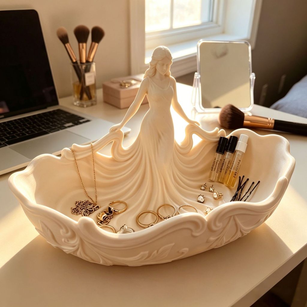 khay đựng trang sức kệ để đồ hộp đựng mỹ phẩm đồ decor bàn học đồ decor bàn làm việc kệ decor kệ để 