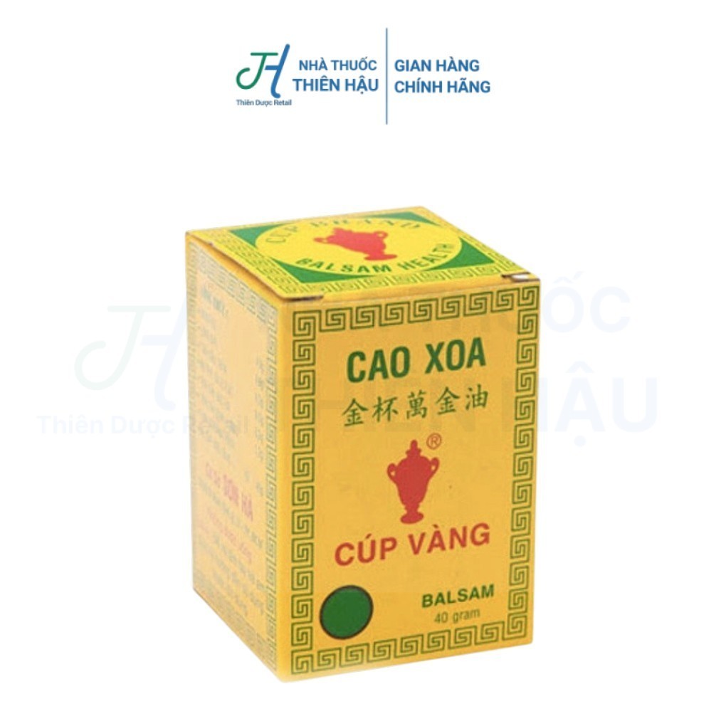 Cao Xoa Cúp Vàng 40g Giảm Đau Nhức Xương Khớp, Giảm Đau Đầu & Nghẹt Mũi - Nhà Thuốc Thiên Hậu