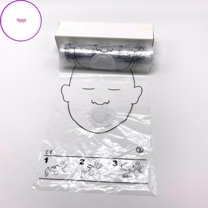 Yiyi 36 Cái / Cuộn Mặt nạ hồi sức CPR Tấm chắn mặt CPR cho Bộ sơ cứu huấn luyện CPR VN