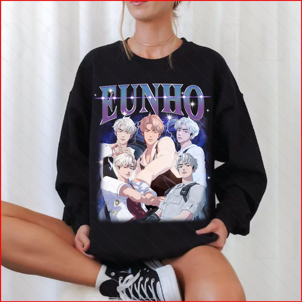 Retro Eunho Plave Áo thun Plave 2nd Mini Album Asterum 134-1 Wave 4 Luv DASH Quantum Leap Tour