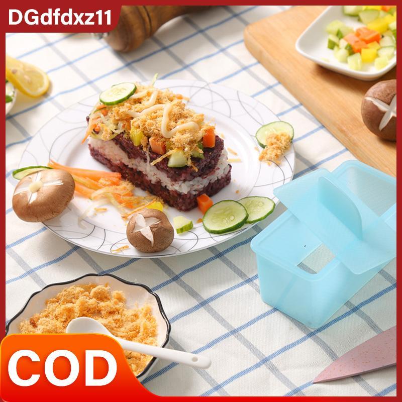 [DZ1] No Sti Musubi Maker Press With Small Rice Paddle, Bộ làm Sushi Khuôn Onigiri Máy ép thịt Lunch