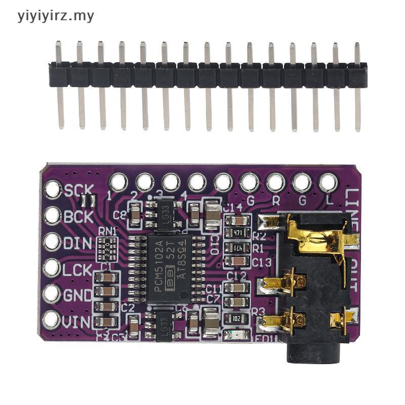 Yiyiyirz PCM5102 DAC Decoder Module Board 1 Bộ I2S Đầu Vào Đầu Vào Âm Thanh Kỹ Thuật Số Cho Loa Di Đ