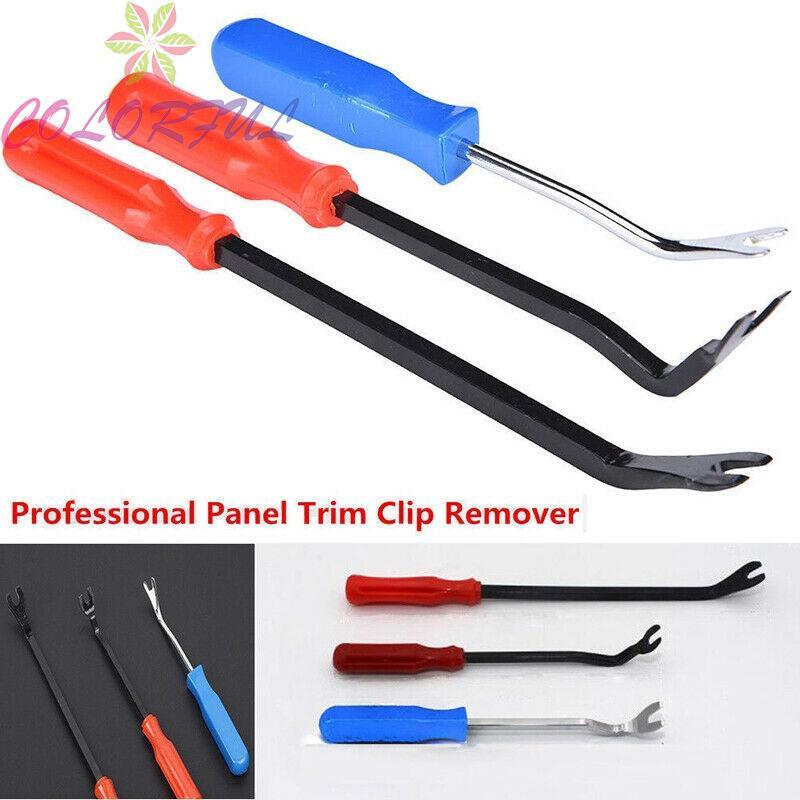 Car Door Casement Panel Fastener Removal Pliers 3pcs Set Blue/Red Durable Steel