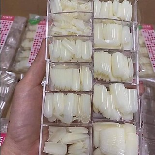 Móng úp tay phom vuông HSM hộp 600 móng