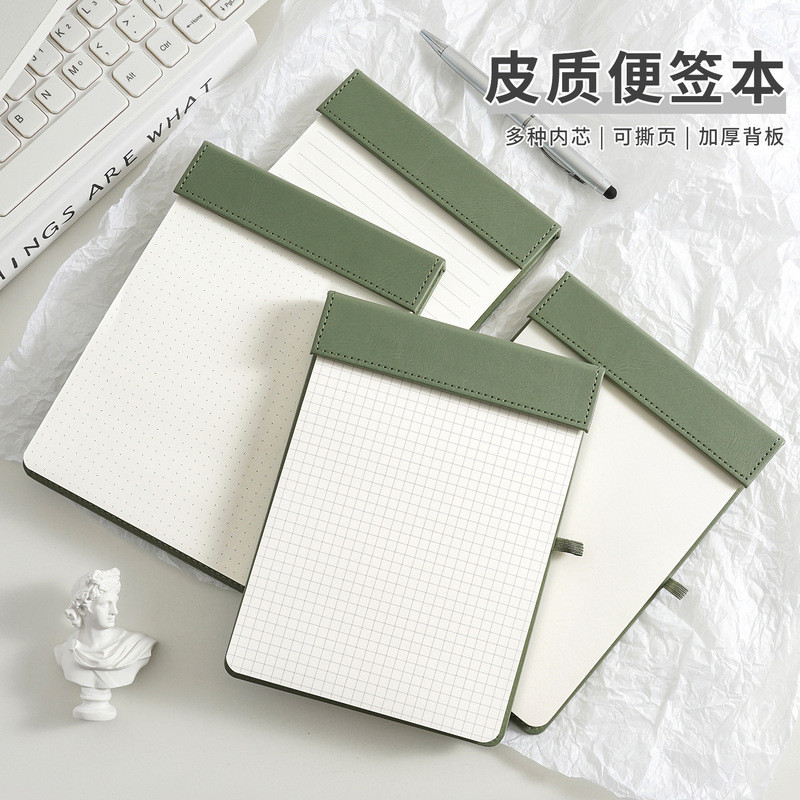 Notepad dính cao Notepad không dính Notepad a5 Giấy chụp có thể xé được Tấm viết từ tính bằng da có 