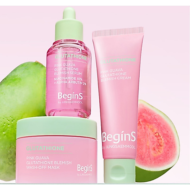 Bắt đầu của JUNGSAMEMOOL Pink Guava Glutathione Blemish Serum / Kem / Mặt nạ rửa mặt