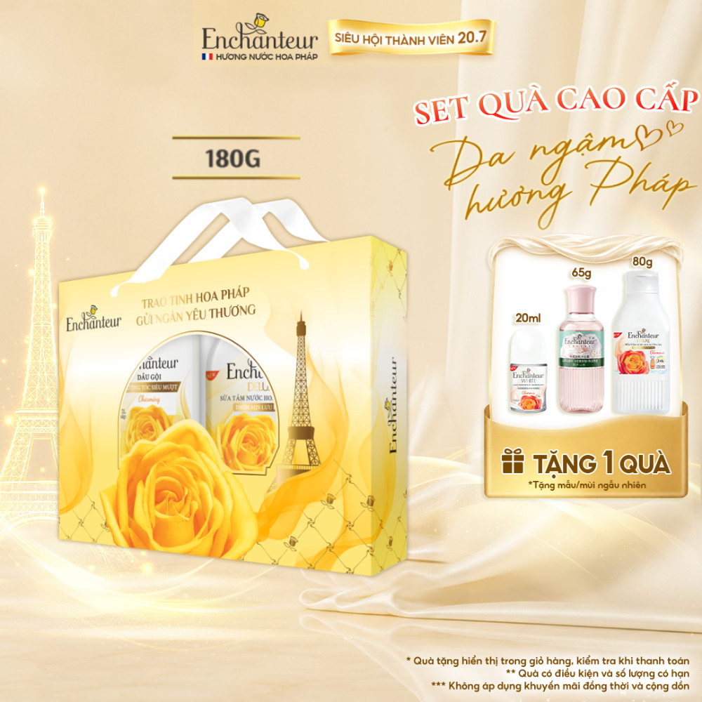 [HỘP QUÀ] Hộp Quà Tặng Cao Cấp Enchanteur Deluxe Hương Nước Hoa Pháp Sang Trọng