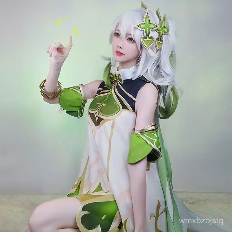 Genshin Impact cos Quần Áo Thần Cỏ Nahida cos Bộ quần áo đầy đủ cosplay Trang phục nhân vật anime ga
