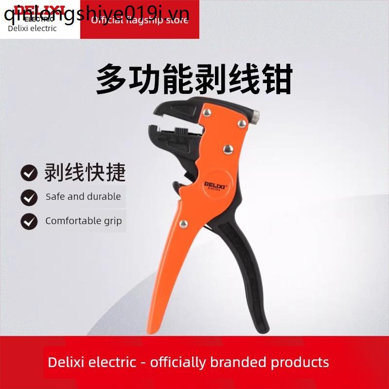 Kìm tuốt dây điện Delixi đa năng mỏ vịt, cắt & kéo dây điện