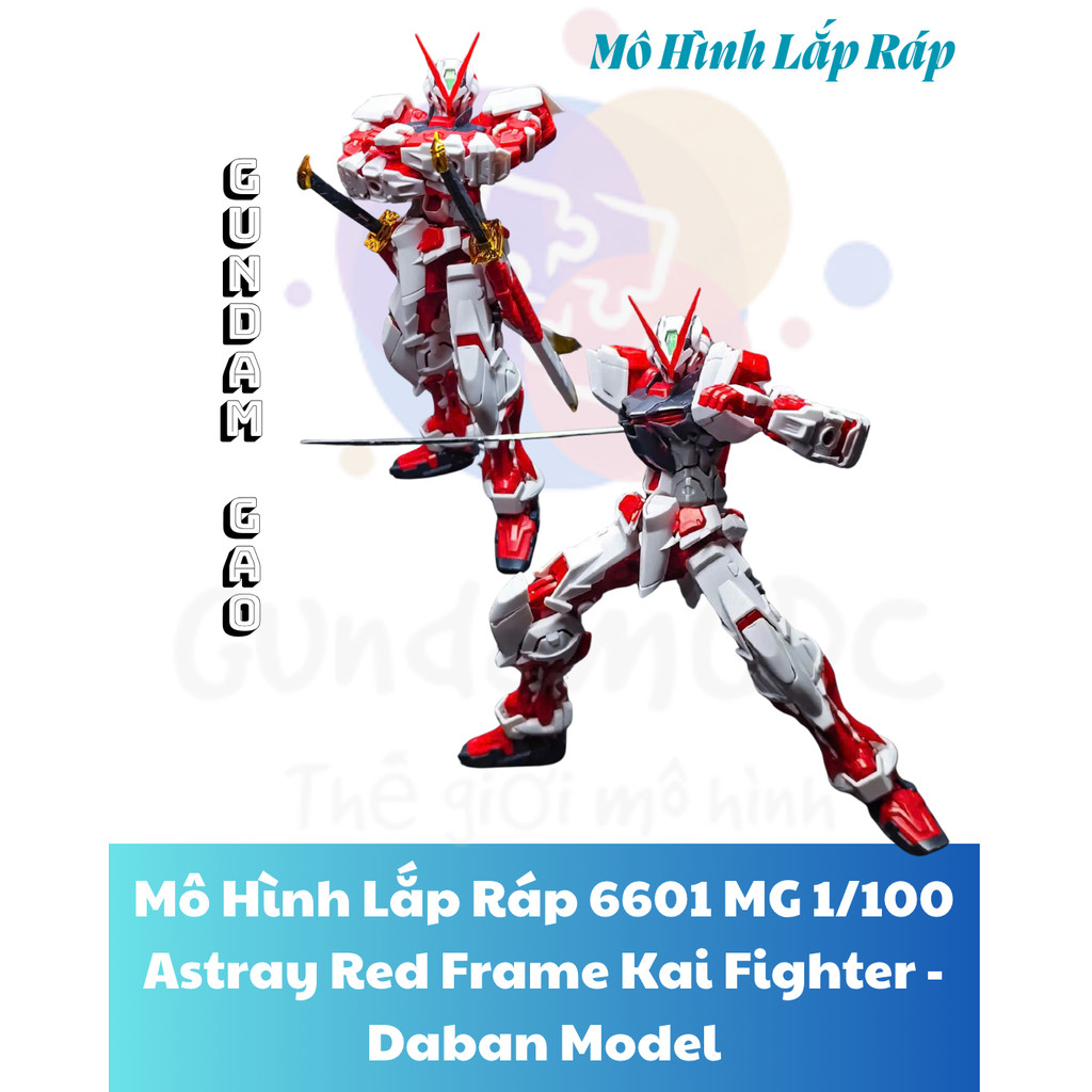 Mô Hình Lắp Ráp 6601 MG 1/100 Astray Red Frame Kai Fighter- daban model - GundamGao