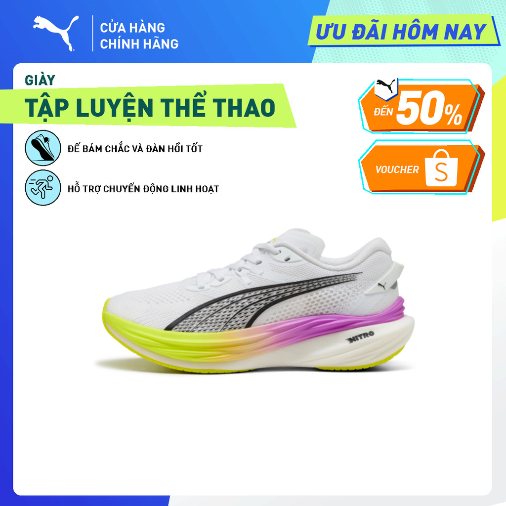 Giày Thể Thao PUMA Nữ Deviate NITRO 3 WNS Màu Trắng