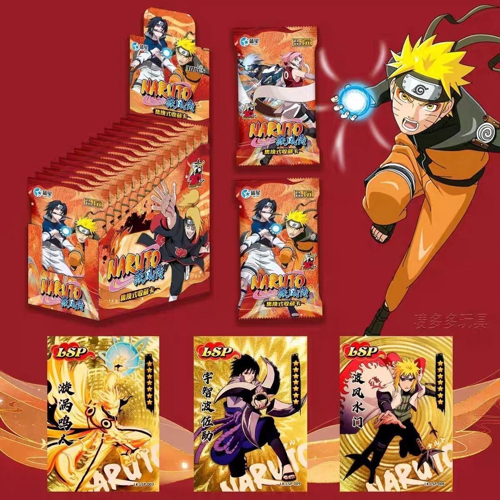 Naruto NARVTO Shippuden Trading Collection Card Thẻ dày hàng hóa có giá trị cao