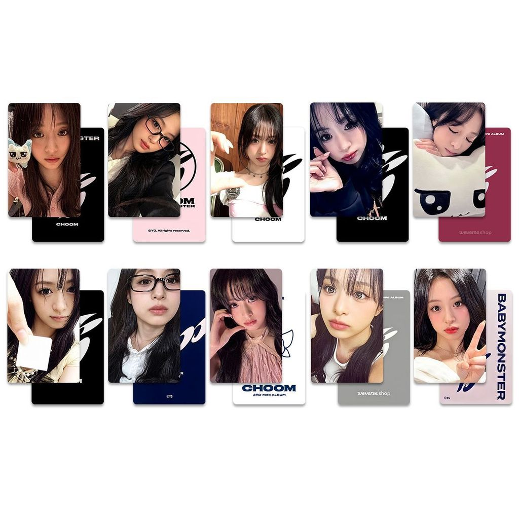 BABYMONSTER BABYMONSTER Zheng Yaxian AHYEON Hàng hóa Photocard CHOOM Thẻ thưởng BM Album Photocard