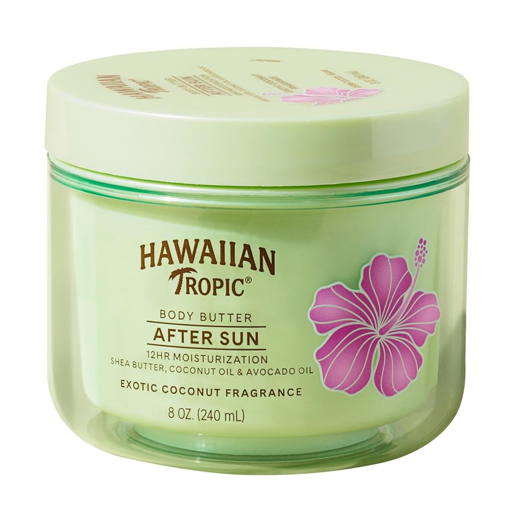 Hawaiian Tropic After Sun Body Butter with Coconut, 8 oz, After Sun Lotion, Kem dưỡng ẩm sau nắng, B