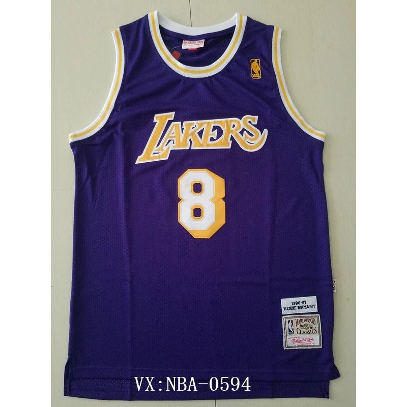 Lakers Không. Số 24 Kobe 8 Lưới Retro Jersey Vest Thêu Đồng Phục Bóng Rổ Quần Short Tím Vàng
