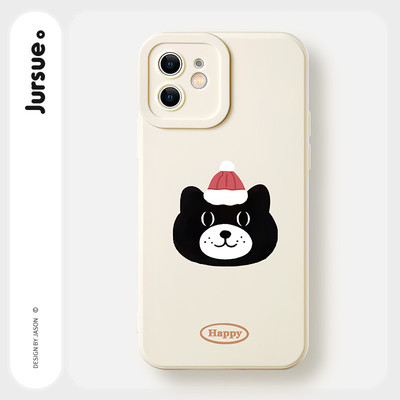 JURSUE Ốp lưng Giáng Sinh hoạt hình ngộ nghĩnh chống sốc chống bẩn mềm cho iPhone 17 Air 16 15 14 13 12 11 PRO MAX SE 2020 X XR XS ip 8 7 Plus MZ507010