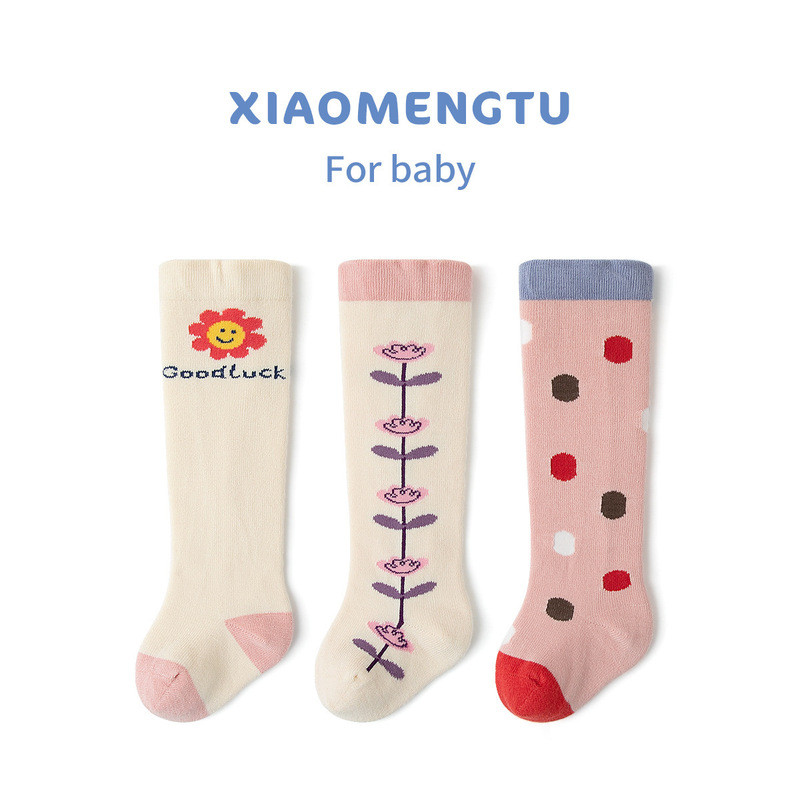 Bé Over-the-Knee Rời Đùi Vớ 2 Cotton Xuân Thu Sơ Sinh Bé Gái Over-the-Knee