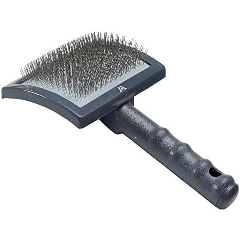 Millers Forge Thép Không Gỉ Chân Bàn Chải Viền Thú Cưng Cong Đa Năng Có Tay Cầm Bằng Nhựa, Thường - 
