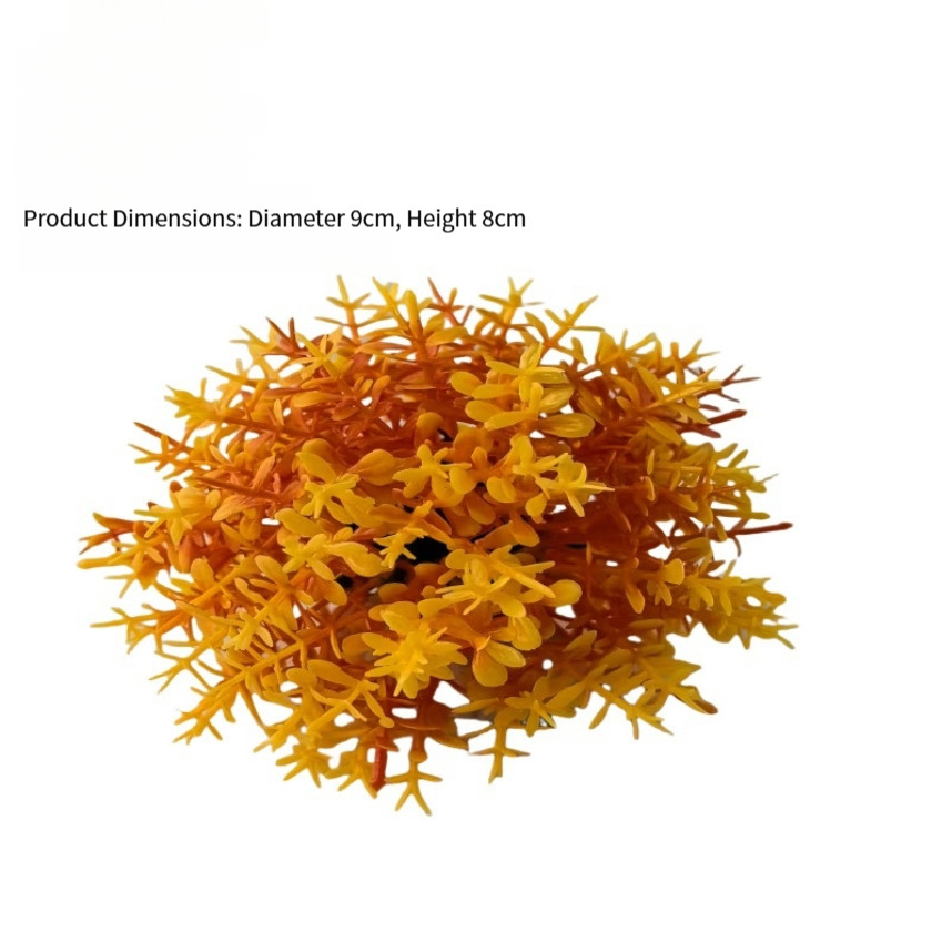 Cây nhân tạo trang trí bể cá PE Moss Ball sống động để cảnh quan dưới nước