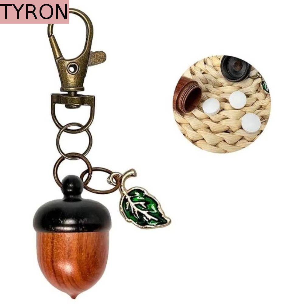TYRON Acorn Móc Khóa, Vật Dụng Nhỏ Lưu Trữ Xoắn Mở Acorn Twist Mở Móc Khóa, Di Động Nhẹ Tròn Mô Phỏn