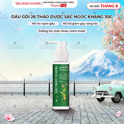 [SIZE NHỎ 3OG] Dầu Gội 26 Thảo Dược Sắc Ngọc Khang - Hỗ Trợ Làm Sạch , Giảm Gãy Rụng, Phục Hồi, Nuôi Dưỡng Mái Tóc
