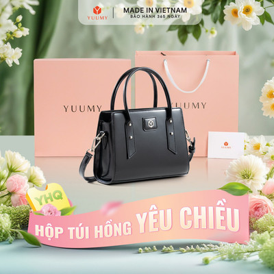 Bộ hộp quà YUUMY (Túi xách nữ YUUMY YTX79 + Hộp quà YHQ2 + Túi giấy YTG2 + Túi rút BVR3838 + Thiệp cảm ơn YTB1)