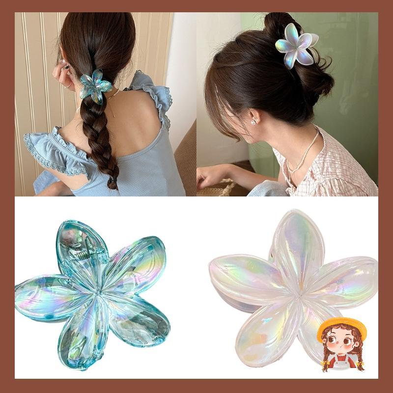 Li Stylish Hoa Xanh Đuôi Ngựa Kẹp Tóc Hiện Đại Được Thiết Kế Dành Cho Nữ Và Bé Gái Sự Kiện Hàng Ngày Và Đặc Biệt